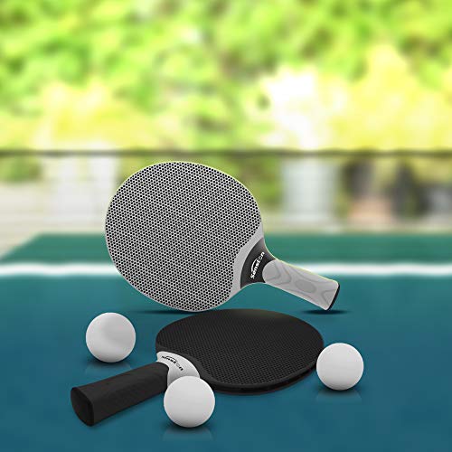 Senston Table Tennis Rackets Set, Professional Table Tennis Bats with 3 Balls, Composite Rubber Ping Pong Paddle Set