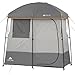 2-Room Non-Instant Shower Tent with 5-Gallon Solar Heated Shower and Removable Rainfly