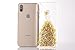 Urberry iPhone X Case, iPhone X Bling Case, Wedding Girl Design Shock-proof Case for iPhone X with a Free Screen Protector (Gold)