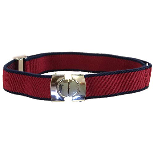 LitLife Kids Toddlers Belt, School Uniform Belt for Boys Girls, Baby Elastic Adjustable Dress Stretch Belt with Silver Buckle
