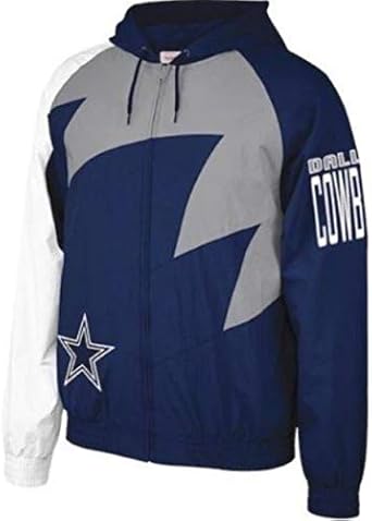 dallas cowboys mitchell and ness satin jacket