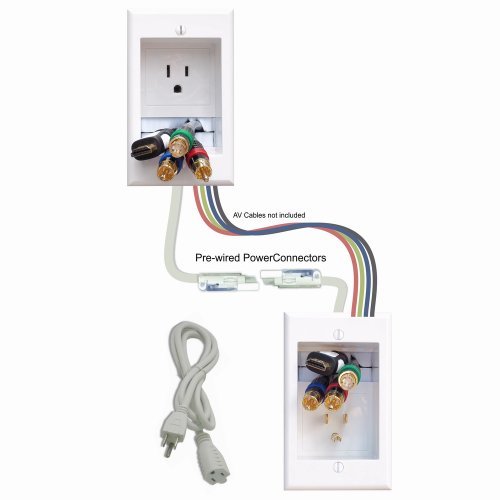 PowerBridge-TWO-CK-H2-Dual-Outlet-Recessed-In-Wall-Cable-Management-System-and-Two-10-Foot-High-Speed-HDMI-Cables-Latest-Standard-Bundle
