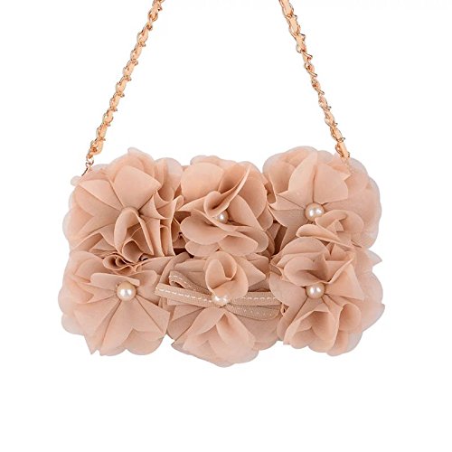 image for iPhone X Women Case, DMaos Cover Luxurious Cute 3D Flower Leather Wall