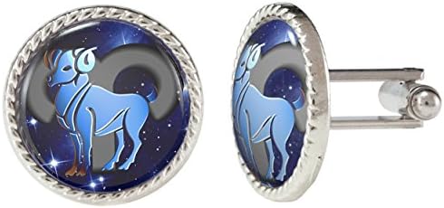 Horoscope Zodiac Sign Aries Cuff Links