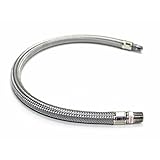 Viair 92804 18" Stainless Steel Braided Leader Hose without Check Valve