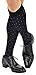 Marcoliani Men's Over-the-Calf Mercerized Cotton Fun Dots Dress Socks