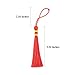 Makhry 100pcs 5 Inch Silky Floss Bookmark Tassels with 2-Inch Cord Loop and Small Chinese Knot for Jewelry Making, Souvenir, Bookmarks, DIY Craft Accessory (Mixed10)