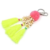 Fashion Handmade Keychain Shells Beads Tassel