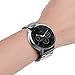 N.ORANIE MOTO 360 2nd Gen Watch Band 20mm Width Stainless Steel Adjustable Strap with Folding Clasp for Moto 360 2nd (Men’s 42mm) and Samsung Gear S2 Classic Smartwatch (3 Pointers-Black)