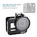 Aluminium Housing Case Alloy Protective Skeleton Frame with 52mm UV Filter and Lens Cap for Gopro Hero 8 Action Camera Black with Rear Door