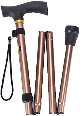 CRUTCH Folding Cane, Walking Cane for Men & Women - Collapsible, Lightweight, Adjustable & Portable Walking Stick Mobility Aid