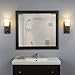 Linea di Liara Brio Dark Bronze Sconce Frosted Glass Shade Modern Sconces Wall Lighting Fixture Bathroom Wall Sconce Vanity Wall Sconce and Hallway Wall Light Fixtures, UL Listed