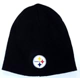 NFL Men's End Zone Uncuffed Knit Hat - K173Z (Pittsburgh Steelers, One Size Fits All)