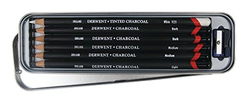 Derwent Charcoal Pencils 6 Count - Image 3