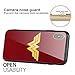 Justice League Superhero Theme Designed for Apple iPhone Xs Case (2018) / Designed for Apple iPhone X Case (2017), Tempered Glass Back Cover and Soft Silicone Rubber Bumper Frame (Wonder Woman 04)