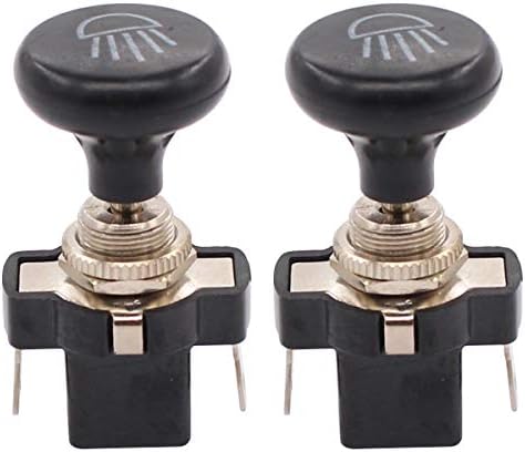 XtremeAmazing Golf Cart Push Pull Light Switch 12 Volt for Yamaha EZGO Club Car Headlights Pack of 2