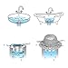 LEKEYE Bathtub Drain Hair Catcher/Stainless Steel Drain Protector/Hair Trap-Silver