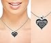 Design Time Gifts to My Daughter - from dad - Always Remember Quote Heart Pendant Necklace Silver