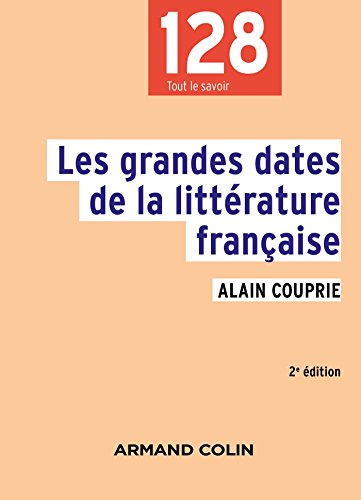 Les  grandes dates de la littérature française