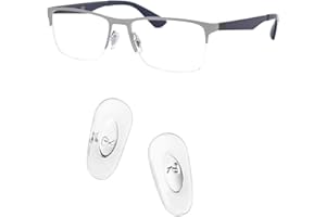 HiCycle2 Replacement Push-in Nose Pads for RayBan RB6335 RB3549 RB4071 RB6336 RB7140 RB8415 Sunglasses Eyglasses Repair-Kits (Silver)