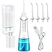 Cordless Water Flosser Teeth Cleaner, Nicefeel Professional Dental Oral Irrigator Portable and Rechargeable 300ML Cleanable Water Tank IPX7 Waterproof 3 Modes Water Flossing for Home and Travel, Brace