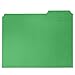 Blue Summit Supplies File Folder, 1/3 Cut Tab, Letter Size, Green, Great for Organizing and Easy File Storage, 100 Per Box
