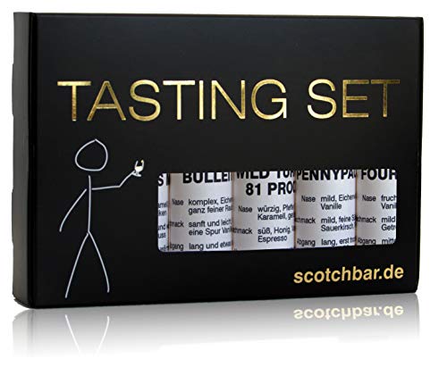 Bourbon-Whisky Einsteiger Tasting Set Bourbon aus den inklusive mundgeblasenes Tasting-Glas – Bild 4