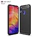 CruzerLite Case Compatible with Xiaomi Redmi Note 7, Carbon Fiber Shock Absorption Slim Case (Black)