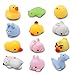 JOYIN 24 Pcs Easter Prefilled Eggs with Mochi Squishy Toys, Kawaii Stress Reliever Squishy Toy for Easter Theme Egg Hunt, Kids Party Favor, Basket Stuffers Filler, Classroom Prize Supplies