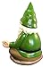 GlitZGlam Zen Gnome – Tranquility and Peacefulness for Your Fairy Garden and Garden Gnomes 9 Inches Tall Miniature Figurine