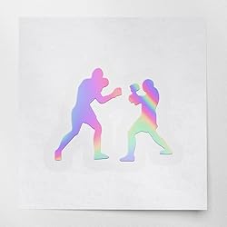 Transparent Decal Stickers of Boxers Boxing