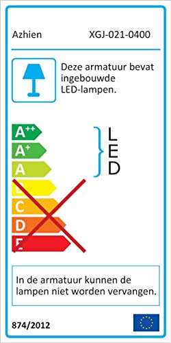 Lámpara LED de Espejo 10W 820LM Lámpara de Baño Azhien, Blanco Neutro 4000K Lámpara LED de Pared Luz de Gabinete IP44 230V Luz de Espejo de Baño de Acero Inoxidable 40cm