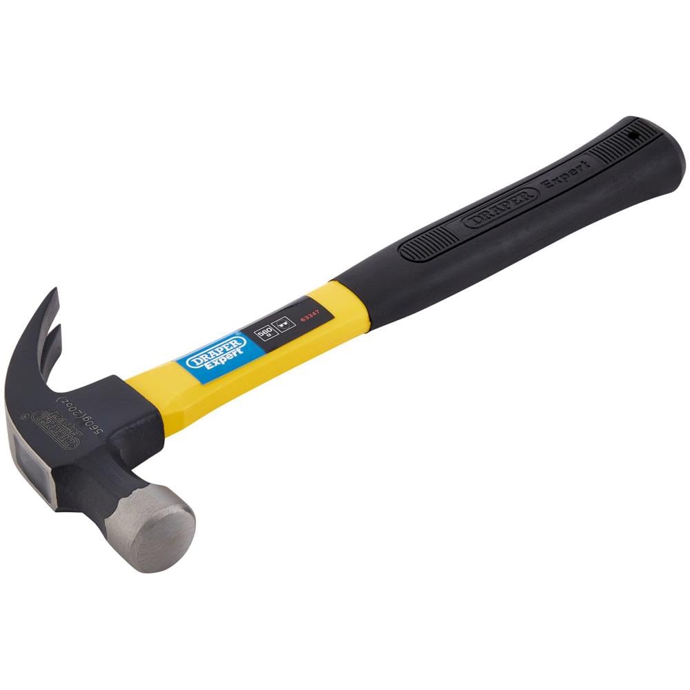 Draper 63347 20Oz / 560g Fibreglass Shaft Claw Hammer
