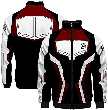 Avengers Endgame Advanced Tech Quantum Hoodie Adult Sweatshirt Cosplay Costume with Pocket Jacket