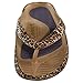 Cheeks Health Sandals, by Tony Little – One Piece Foot Technology; Made from Low Impact EVA Plastic, Waterproof, Lightweight with Arch Support, Molded Footbed and Gel Insoles, Natural Leopard – Size 7thumb 1