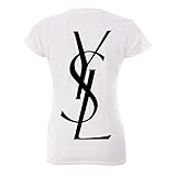 Saint Laurent YSL Woman's shirt (White, Medium)