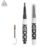 Face Forever Eyebrow Pencil Waterproof Automatic Rotation Dual Purpose Eyebrow Makeup Eyebrow Pencil & 3D Eyebrow Brush Cream 3 Colors Light brown,Brown,Dark brown.