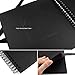potricher 12x12 Inch DIY Scrapbook Photo Album Hardcover Blank Kraft Paper Scrap book for Wedding Anniversary Family (Black)