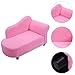 Costzon Kids Chaise Lounge Sofa Couch Set Children Modern Seat Furniture (Pink/Coral Fleece Chaise Longue)
