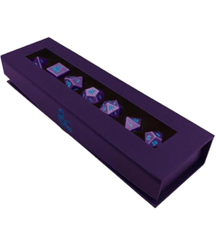 Amazon.com: Ultra PRO - Vivid Heavy Metal Dice Set Purple