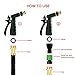 Crenova Garden Hose Nozzle, Spray Nozzle High Pressure Water Gun with Metal Brass Jet, Adjustable Patterns Heavy Duty for Watering Plants, Cleaning, Car Wash and Showering Pets