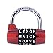 Gym Locker Lock,5 Letter Word Lock,5 Digit Combination Lock,Safety Padlock for School Gym Locker,Sports Locker,Fence,Toolbox,Case,Hasp Storage (Red)
