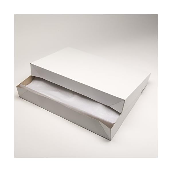 MPFY- White Shirt Gift Wrap Boxes with Tissue Paper and Wrapping Band,10 Pack, White, 15”x9.5"x2", Gift Box, Gift Boxes with Lids, Gift Boxes for Presents, White Box, Box for Gift, Wedding Gift Box - Image 9