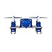 Hubsan H111 Q4 Nano Drone Quadcopter - World's Smallest Mini Kids Drone - 2.4 GHz 4CH RC Drone - Exclusive Blue