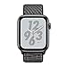 INTENY Sport Band Compatible with Apple Watch 40mm, Soft Lightweight Breathable Nylon Sport Loop, Strap Replacement for iWatch Series 4 (Black Nike, 40mm)