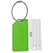 Small Luggage Tags with Privacy Cover & Metal Loop - (4pk, Green)
