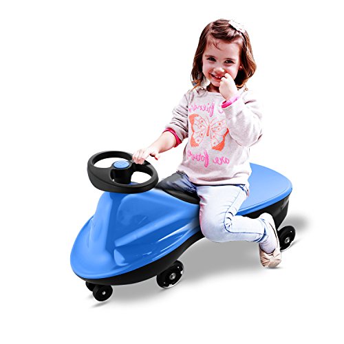 Fashine Outdoor Vehicle Riding Rolling Twisted Wiggling Swing Car (Blue)