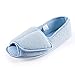 Git-up Women Diabetic Slippers/W Arthritis Edema Adjustable Closure Memory Foam House Shoes Open Toe 9#,Blue
