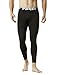 TSLA Men's Thermal Compression Pants, Athletic Sports Leggings & Running Tights, Wintergear Base Layer Bottoms, Fleece Lined Black, Large