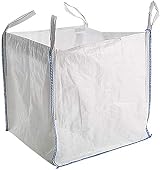 Garden Waste Bags 5 x 1 Ton FIBC Bulk Bag Heavy Duty White 85cm x 85cm x 85cm view 3